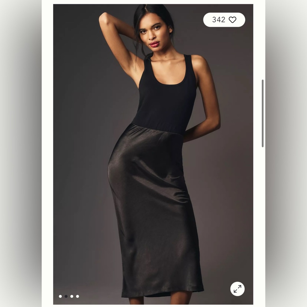Anthropologie Black Maxi Dress